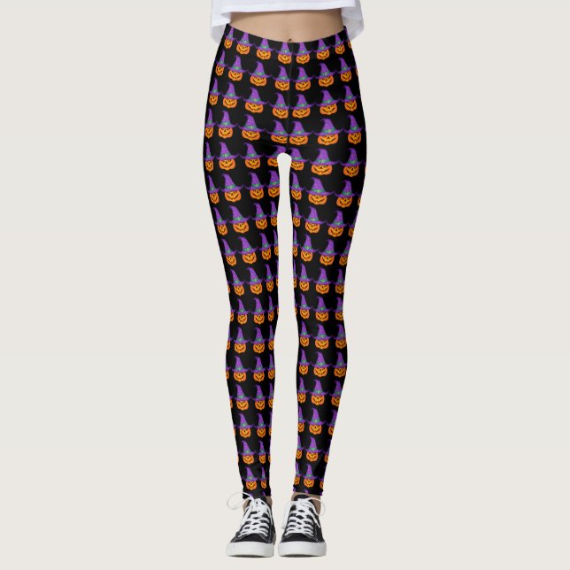 Pumpkin Hexe Leggings (Vorderseite)