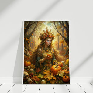 Pumpkin Hexenkleie Fairy - verzauberte Halloween W Poster
