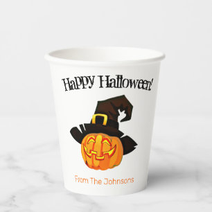 Pumpkin Hexenkupf Halloween Paper Party Cups Pappbecher