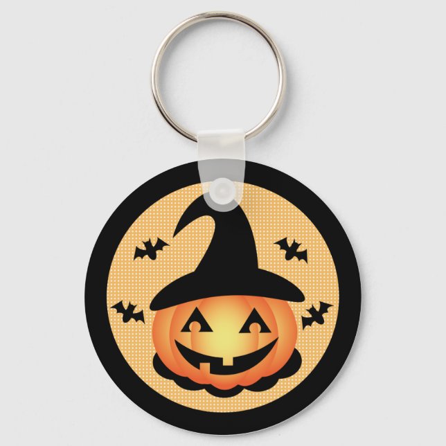 Pumpkin-Hexenmeister-Schlüsselanhänger Schlüsselanhänger (Vorderseite)