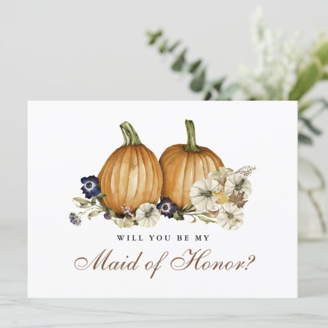 Pumpkin Hochzeit im Herbst wirst du mein Ehrenmann Einladung (Von Creator hochgeladen)