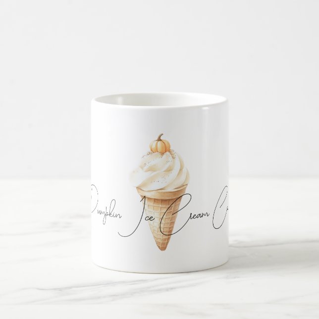 Pumpkin Ice Cream Cone Kaffeetasse (Mittel)