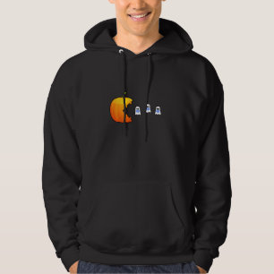Pumpkin isst Ghosts Classic Video Game for Hallowa Hoodie