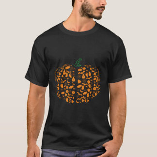 Pumpkin Jack-O-Lantern Image Cloud Halloween T-Shirt