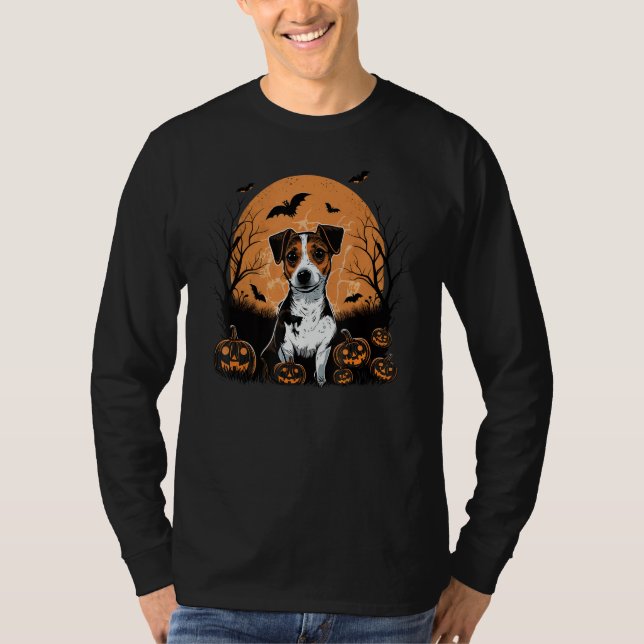 Pumpkin Jack Russell Terrier Halloween costume T-Shirt (Vorderseite)