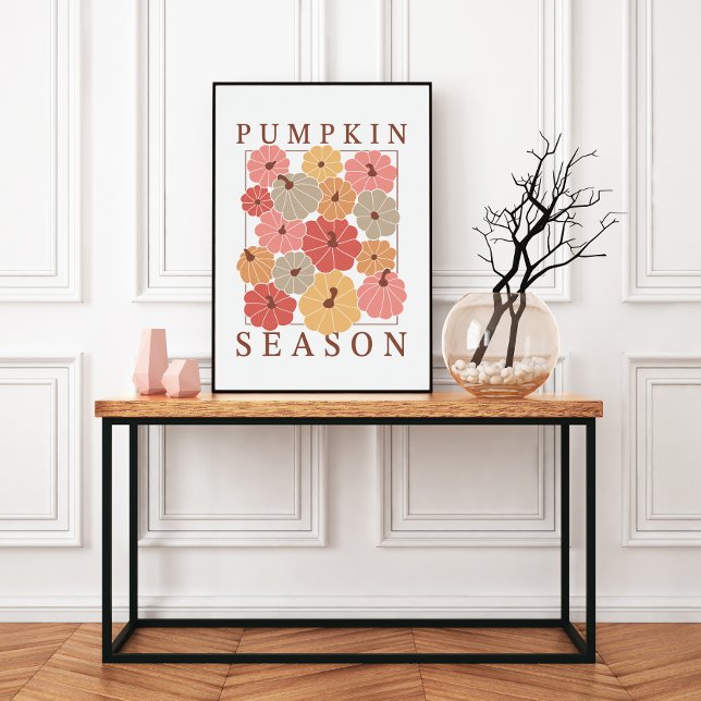 Pumpkin-Jahreszeit Whimsical uneingerahmt Poster (Classy yet fun home decor for the fall holiday seasons.)