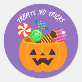 Pumpkin Kids Candy Halloween-Party Runder Aufkleber