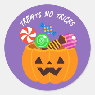 Pumpkin Kids Candy Halloween-Party Runder Aufkleber