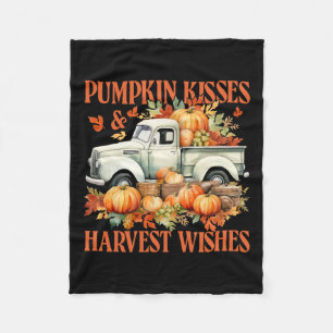 Pumpkin Kisses and Harvest wünscht Farm Truck Dank Fleecedecke