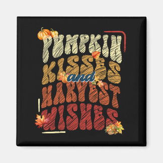 Pumpkin Kisses und ernten Wünsche, gemütliche Herb Magnet