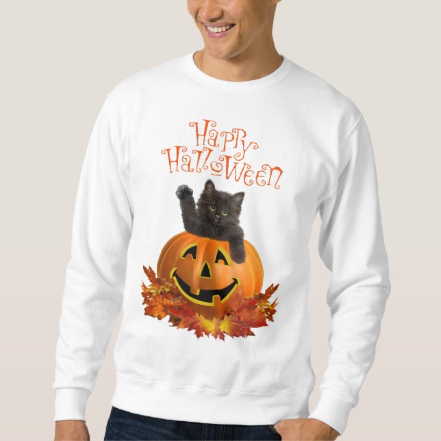 Pumpkin Kitty Sweatshirt (Vorderseite)