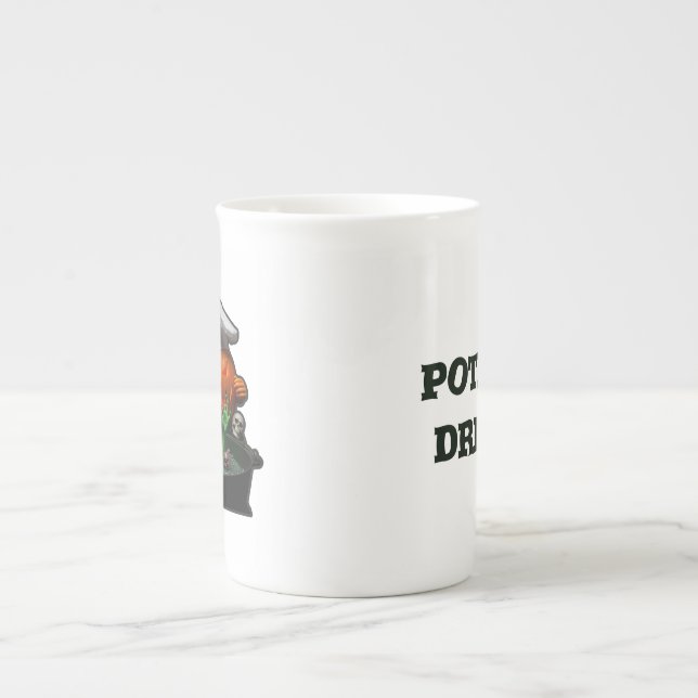 Pumpkin Koch Halloween - Hexenbrauthemen Prozellantasse (Vorderseite)