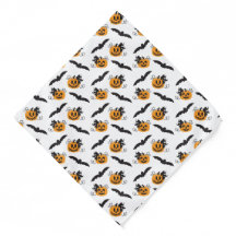 Pumpkin Kürbislaterne Bat Pattern Schwarzer Orange