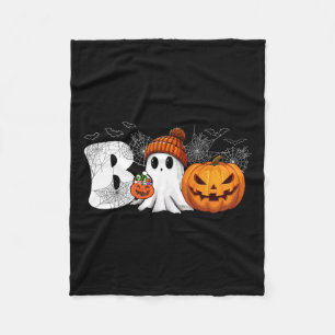 Pumpkin Kürbislaterne Ghost Boo Halloween Kostüm Fleecedecke