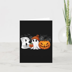 Pumpkin Kürbislaterne Ghost Boo Halloween Kostüm Karte