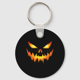 Pumpkin Kürbislaterne konfrontiert Halloween Men B Schlüsselanhänger