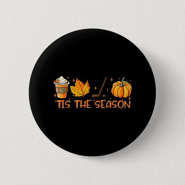 Pumpkin Latte dieses Jahres Herbst Kaffee Thanksgi Button (Vorderseite)