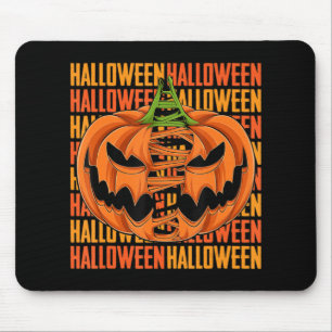 Pumpkin Lazy Halloween Kostüm Beängstigende Creepy Mousepad