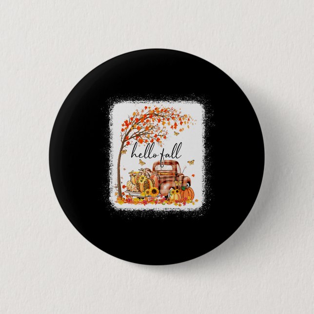 Pumpkin Leopard Hallo Fall glücklich Fall Y alle F Button (Vorderseite)