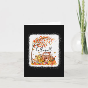 Pumpkin Leopard Hallo Fall glücklich Fall Y alle F Karte