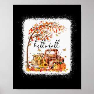 Pumpkin Leopard Hallo Fall glücklich Fall Y alle F Poster