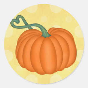 Pumpkin-Liebe Runder Aufkleber