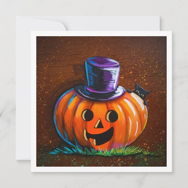 Pumpkin & Lil Kitty - Mini Print (Vorderseite)