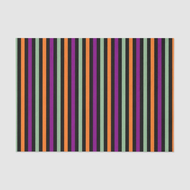 Pumpkin, Lila, grüne und schwarze vertikale Streif Seidenpapier (Vorderseite)