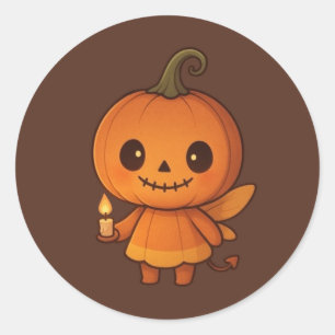 Pumpkin Lmiles Runder Aufkleber