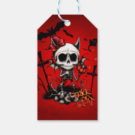 Pumpkin Magic und Knochen Spaß. Geschenkanhänger