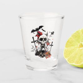 Pumpkin Magic und Knochen Spaß. Schnapsglas