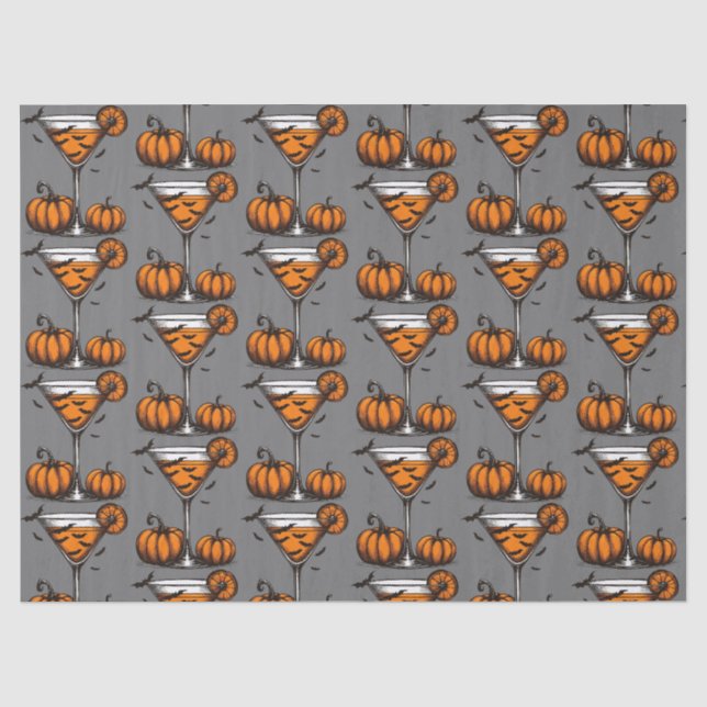 Pumpkin Martini Seidenpapier (Vorderseite)