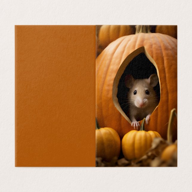 Pumpkin-Maus (Außenseite Aufgefaltet)