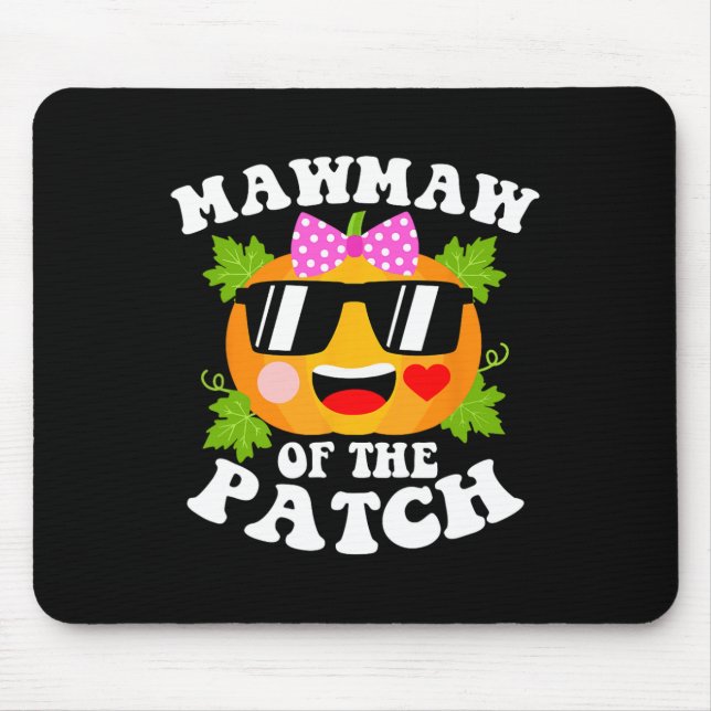 Pumpkin Mawmaw der Patch Fun Halloween Familie Mousepad (Vorne)