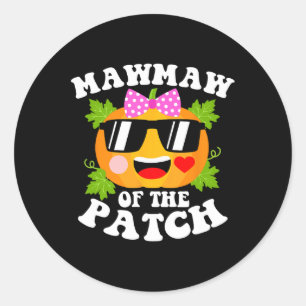 Pumpkin Mawmaw vom Patch Funny Halloween Familie Runder Aufkleber