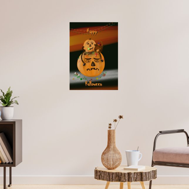 Pumpkin Mess Halloween Poster (Wohnzimmer 3)