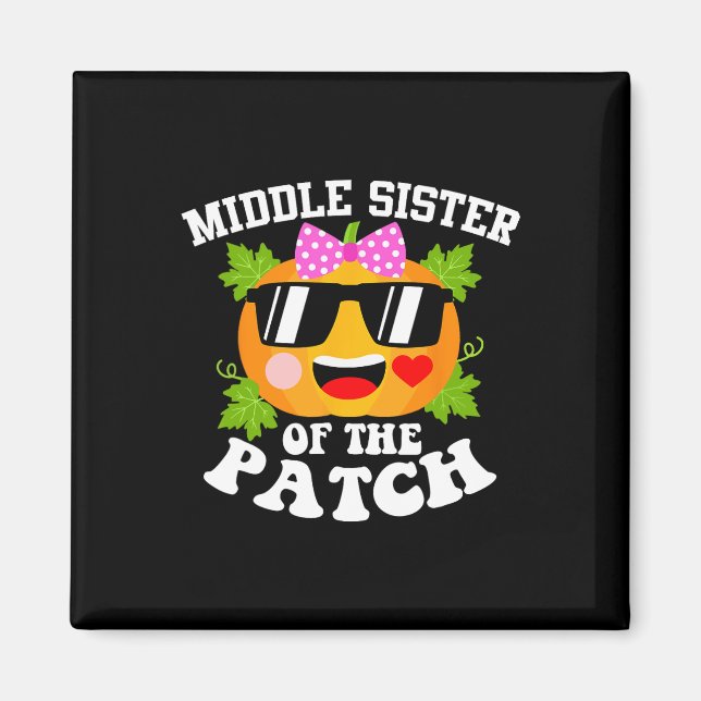 Pumpkin Middle Schwester des Patch Fun Halloween Magnet (Vorne)