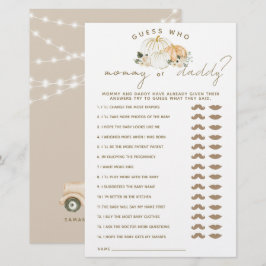 Pumpkin Minimalistisch Modern Fall Baby Showspiel