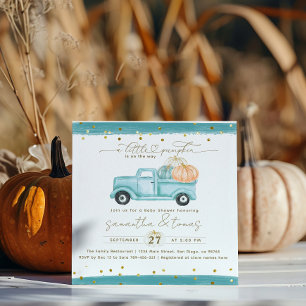 Pumpkin Minimalistisch Modern Fall Babydusche Einladung