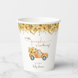 Pumpkin Minimalistisch Modern Fall Babydusche Pappbecher