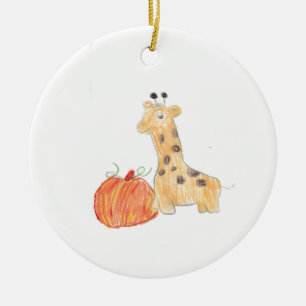 Pumpkin mit Giraffe Ornament