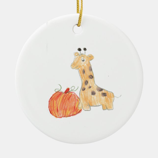 Pumpkin mit Giraffe Ornament (Vorne)