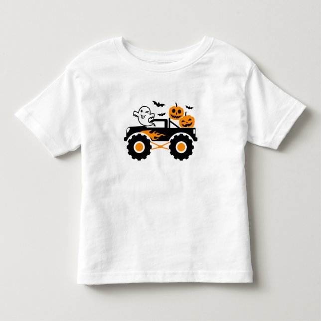 Pumpkin Monster Truck Kleinkind T-shirt (Vorderseite)