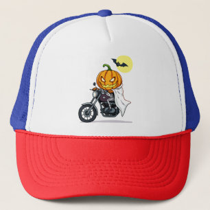 Pumpkin-Motorrad Truckerkappe