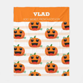 Pumpkin Niedlich Halloween Boo Basket Fleecedecke