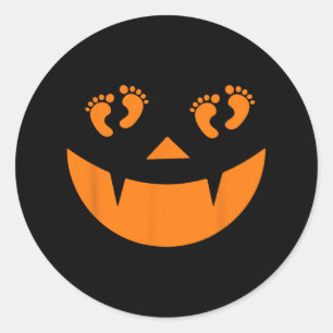 Pumpkin Ob Nurse Delivery Labor Halloween Obstetri Runder Aufkleber