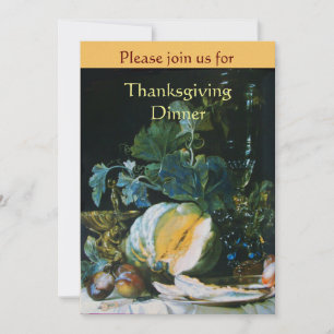 PUMPKIN , OBST UND GLASSWARE Erntedank Dinner Einladung