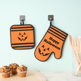 Pumpkin Ofenhandschuh & Topflappen-Set