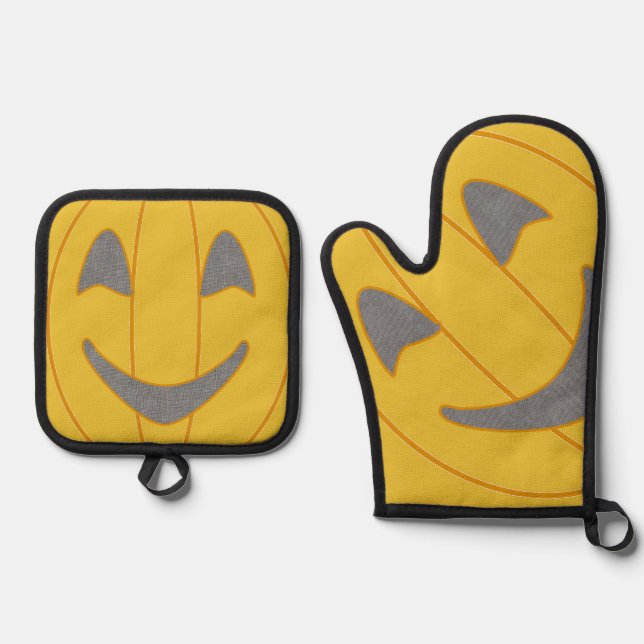 Pumpkin Ofenhandschuh & Topflappen-Set (Vorderseite)