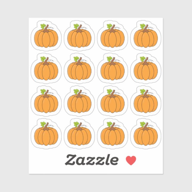 Pumpkin Oktober Herbst Halloween Dekorative Aufkleber (Blatt)
